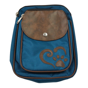 Water-repellent pouch dog walking Bag - dog paw in heart in the heart</i> - Rostock 7107