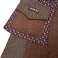 Winterrock aus warmer Wolle und weichem Baumwollstoff Ziegel-braun.