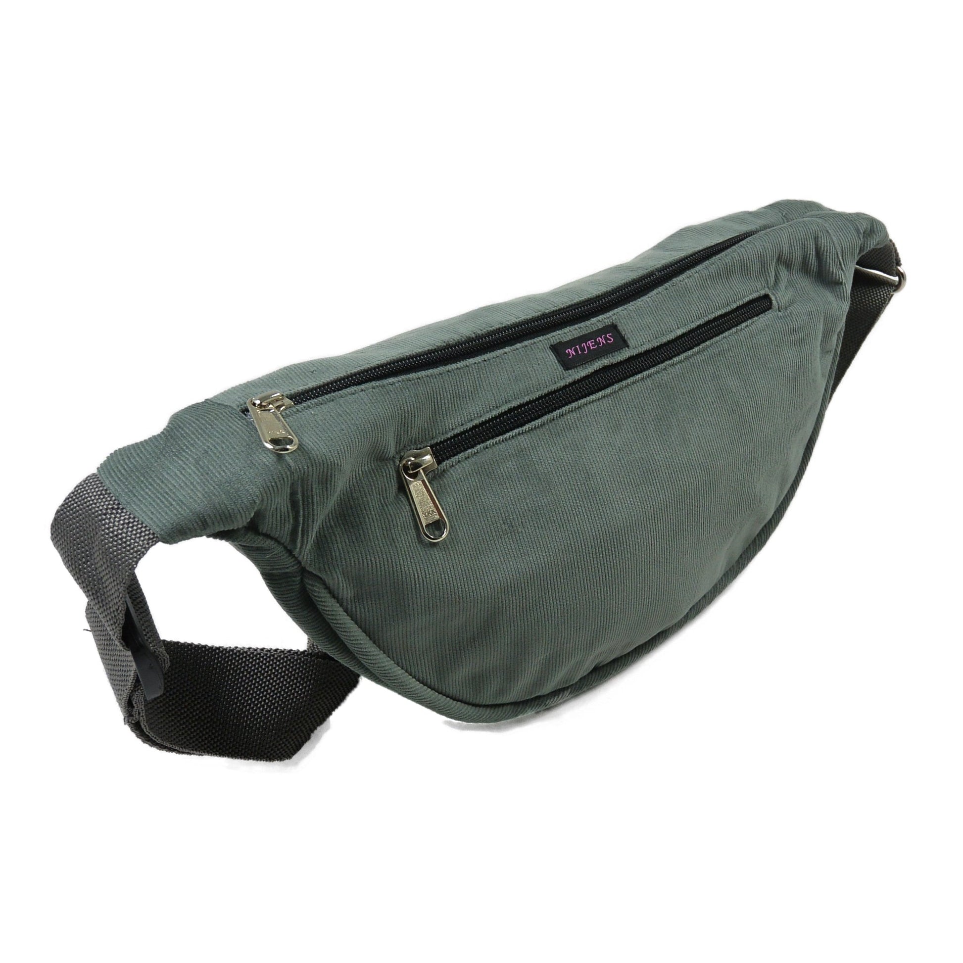 Crossbodybag aus Cord-Stoff - Cordtasche Salbei Farbe. Nijens.