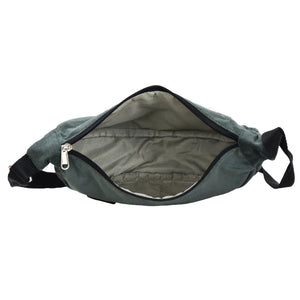 Crossbody-Bag aus Cord Olivgrün - Tasche aus Cordsamt