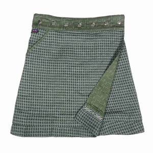Wickelrock in leichter A-Form aus Baumwolle in Grün - Nijens Shop 2