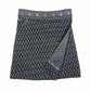 Wickelrock Damen Sommerrock in leichter A-Form aus Baumwolle in Charcoal-Schwarz 2