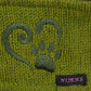 Olive green rib knit wool headband SIMPLONE-09