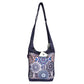 Nijens Small Shopper in Lila mit farbenfrohem Mandala-Muster, Handyfach und verstellbarem Schultergurt.