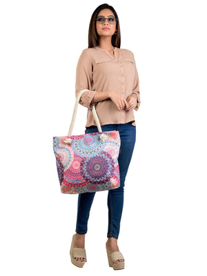 Sommer-Shopper, Umhängetasche, Mandala Strand-Tasche 505 Nijens Shop