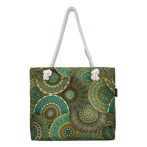 Ethno-Shopper von Nijens – Designed in Berlin, handmade in India in Grüntönen.