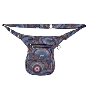 Nijens Gassi-Tasche bei Wanderung – mit wasserfestem Futter, mit Mandala-Design in Blau. 2