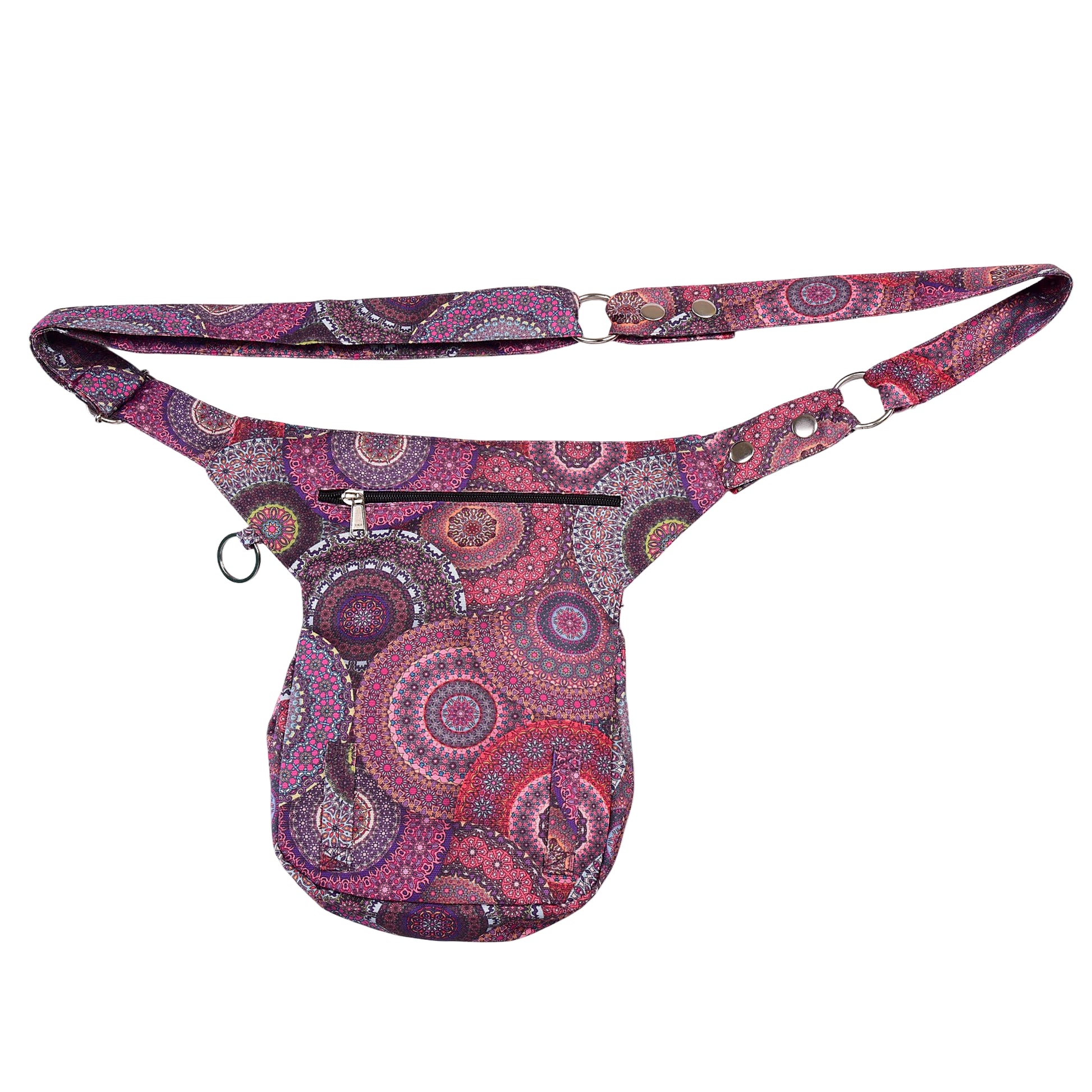Sommer-Tasche mit Mandala-Design Rosa-Lila von Nijens. Ethno Style