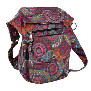 Wetterfeste Tasche im rötlichen Mandala-Design mit Frontfach - Super-Hannover 71084 Nijens