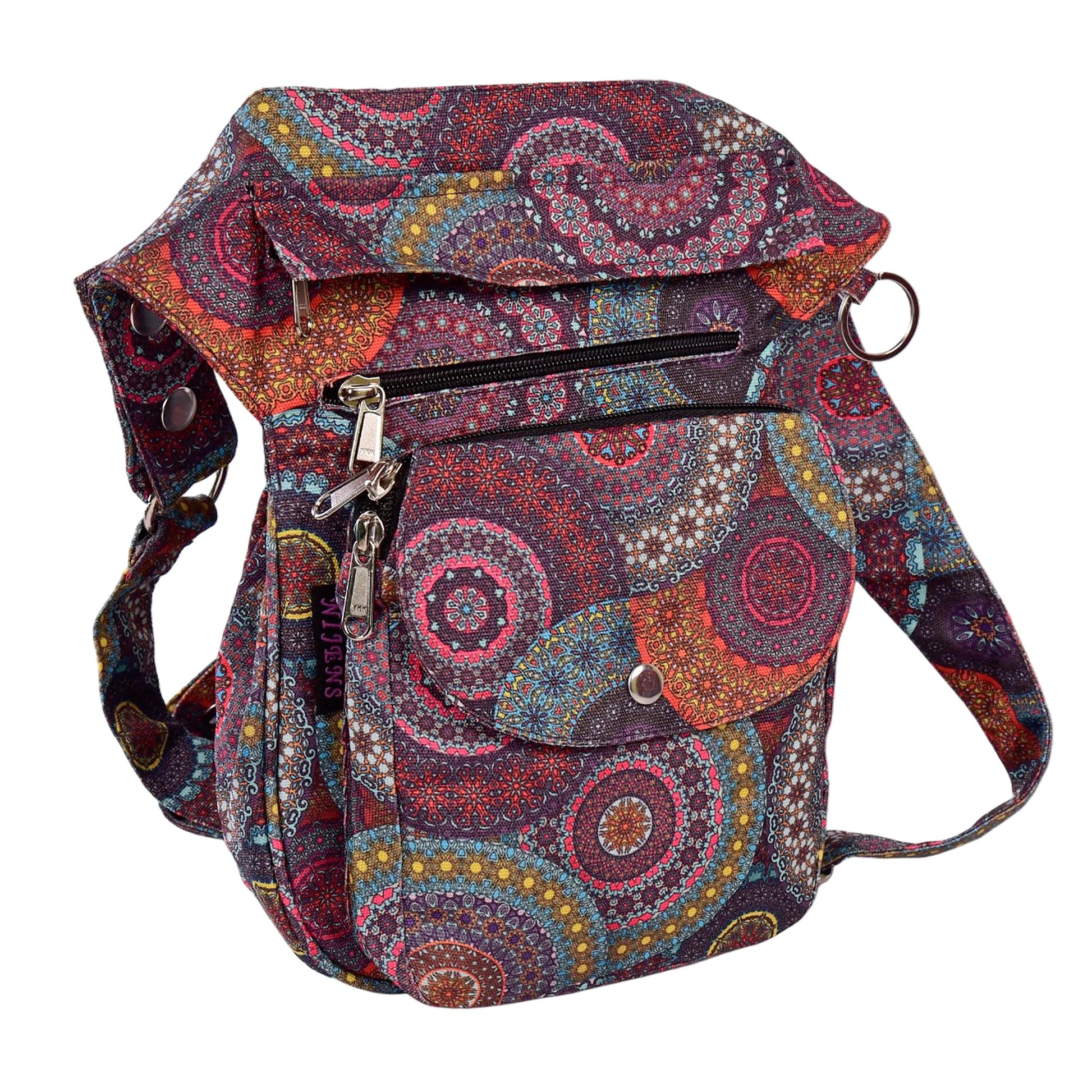 Farbige GassiTasche im Ethno-Stil – fair produziert und funktional. Nijens Shop