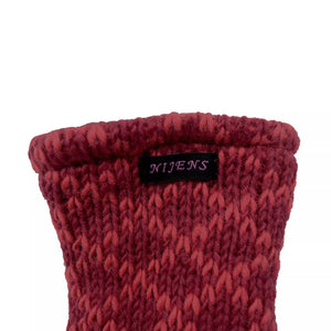 Armstulpen und Pulswärmer aus Schurwolle Rautenmuster -  SAMUNDAR-SET COL.29 Nijens Shop