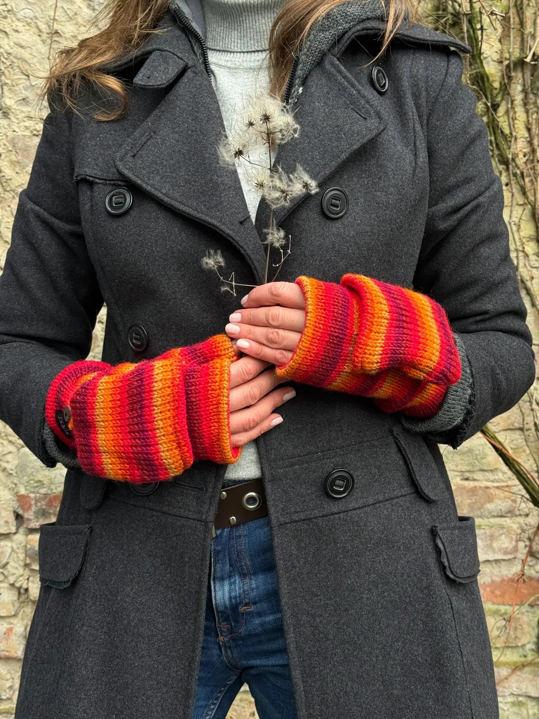 Fingerfreie Handschuhe mit Kappe: Warm und Praktisch