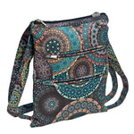 Hundetasche im Mandala-Design in Grün – robust, wasserabweisend und mit extra Leckerlifach. Nijens Shop