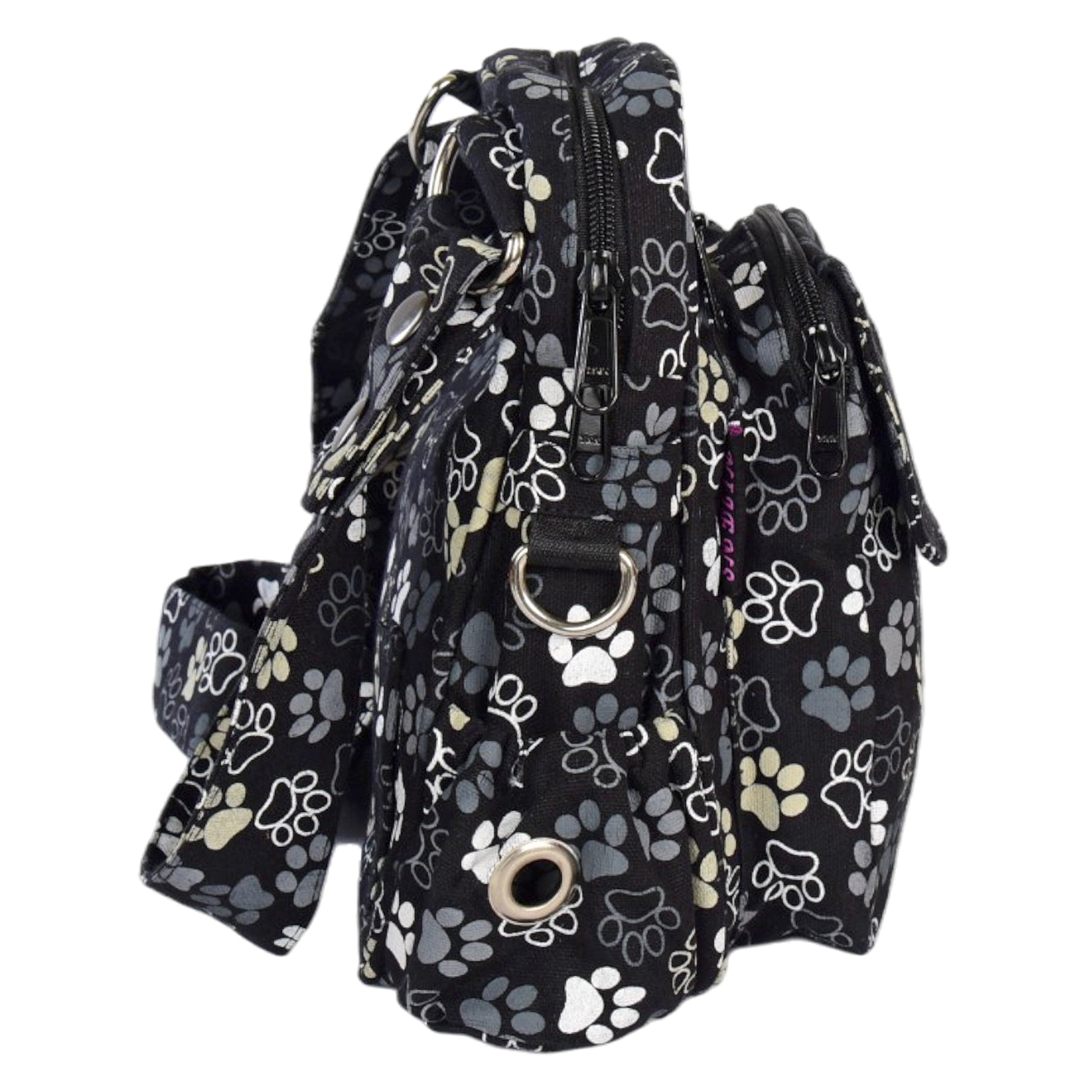 Detaillierte Seitenansicht der Konstanz Tasche mit Öse für Kotbeutel - Konstanz HS 38 / 71038 Nijens Shop