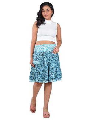 Sommerrock Wenderock Rayon mit elastischem Smokbund - Pavlana 74 Nijens Shop
