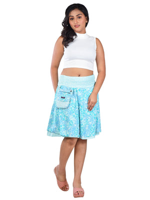 Sommerrock Wenderock Rayon mit elastischem Smokbund - Pavlana 77 Nijens Shop