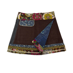 Winterrock Cordrock Minirock Wenderock - Corduroy Biscuiten-W-64 Nijens