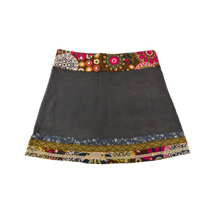 Winterrock Cordrock Minirock Wenderock - Corduroy Biscuiten-W-64 Nijens