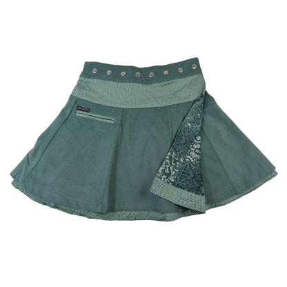 Wendbarer Wickelrock aus Cord & Baumwolle - Soufflé Corduroy 130 Nijens