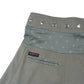 Detailansicht: Winterrock Wenderock Wickelrock Cordrock, Hellgrau mit kleiner Eingrifftasche. Nijens Shop