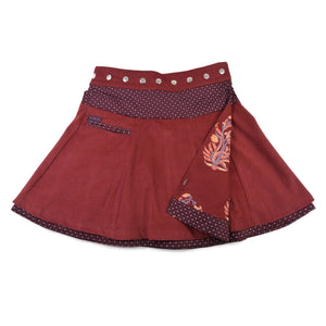 Wendbarer Wickelrock aus Cord & Baumwolle - Soufflé Corduroy 137 Nijens