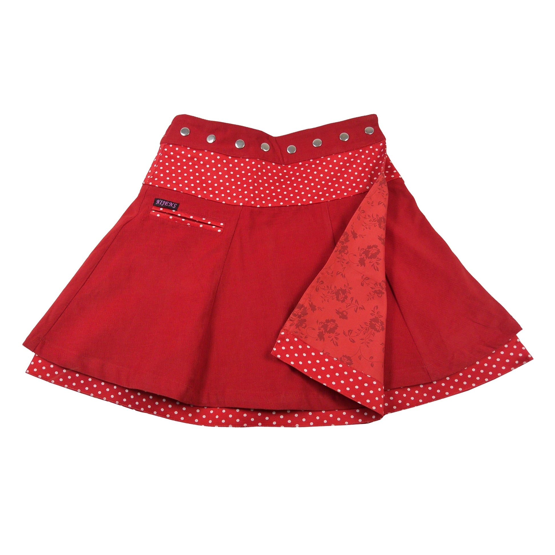 Wendbarer Wickelrock aus Cord & Baumwolle - Soufflé Corduroy 138 Nijens