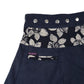 Detailansicht: Winterrock Wenderock Wickelrock Cordrock, Marineblau mit kleiner Eingrifftasche. Nijens Shop