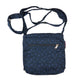 Kleine Umhängetasche aus dunkelblauer Baumwolle mit blauen Anker-Motiven – Stofftasche