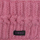 Strick Stirnband Schurwolle Rosa mit Fleeceeinsatz und Muster - TILOTTAMA 49