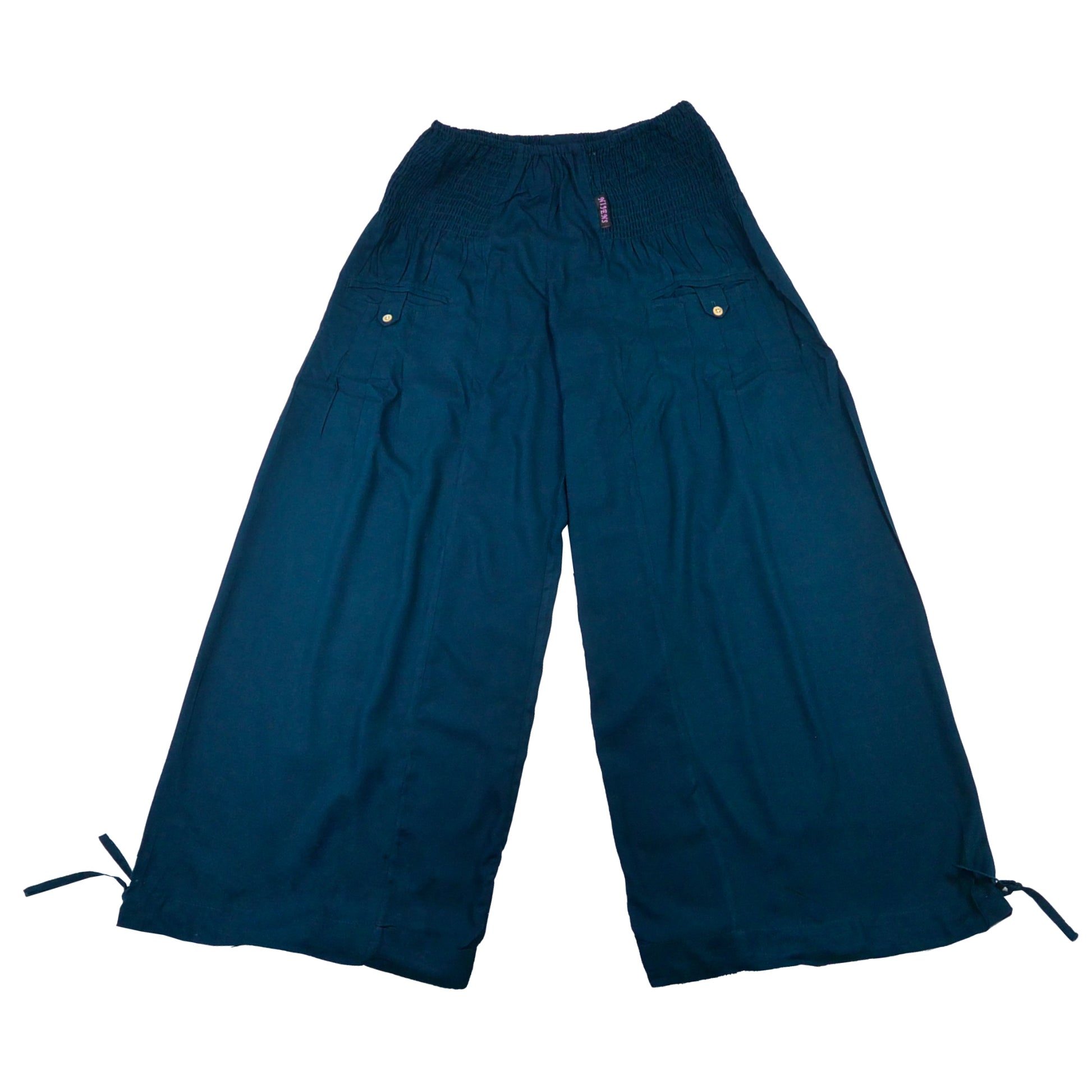 Hose Pluderhose Pumphose aus Viskose Marineblau