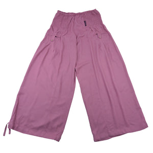 Hose Pluderhose aus Viskose Altrosa