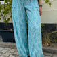 Luftige Pluderhose, Damen Hose aus Viskose Türkisblau - Nijens Shop