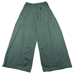 Hose aus naturbelassenem Stoff Lindgrün