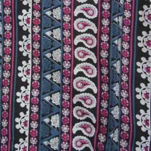 Nijens Hose aus Viskose blau-rosa