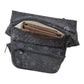 Bauchtasche "Paris" Baumwoll-Canvas Schwarz (857B)