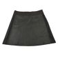 Winterrock, Wickelrock aus Baumwolle Patchwork, Grau und Beige tönen. Die Bundweite ist mit einer doppelten Knopfleiste einstellbar.