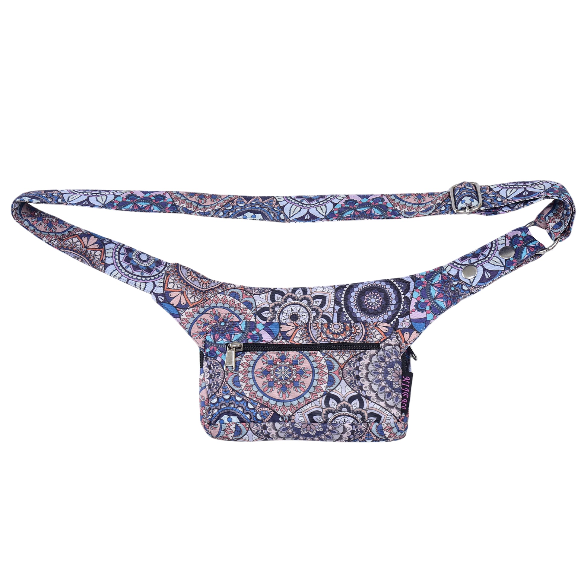 Rückansicht der Kathmandu Bauchtasche mit Reisverschlussfach.