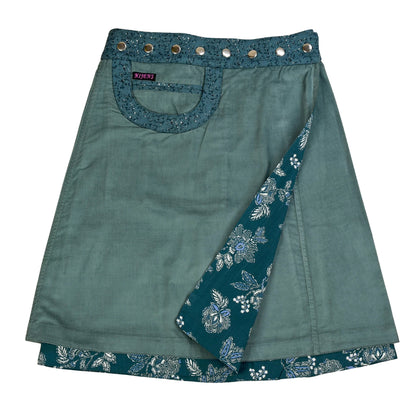 Boho-Vibes zum Wenden – Rock aus Cord & Baumwolle - Bagelon Corduroy 101 Nijens