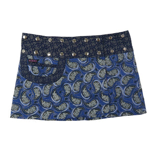 Sommerrock Wenderock Stoff-Baumwolle mit Blumenmuster - Nijens Shop 22