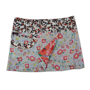 Sommerrock Damen Minirock mit Blumen Motiven Mohnblumen 22 - Nijens Shop