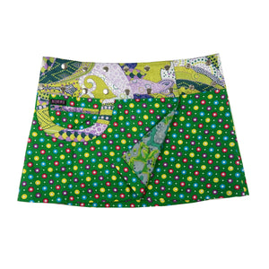 Sommerrock Minirock Kurzer Rock Stoff Grün 2 - Nijens Shop