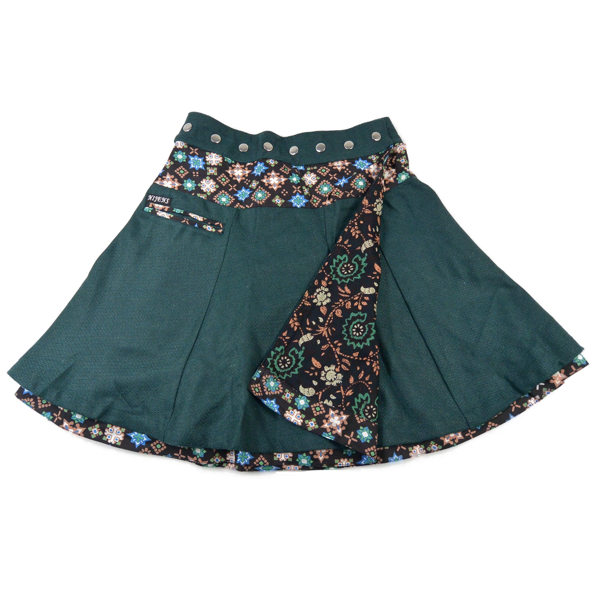 Wickelrock in Petrol-Grün mit Wendefunktion - Nijens