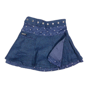 Winterrock Wenderock Wickelrock Minirock Wollrock Dunkelblau