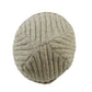 Kurze Beanie "Tulsipur" aus Schurwolle Naturweiß mit Pfotenstickerei