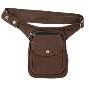 Gassi-Tasche Bauchtasche S-XXXL Canvas Braun