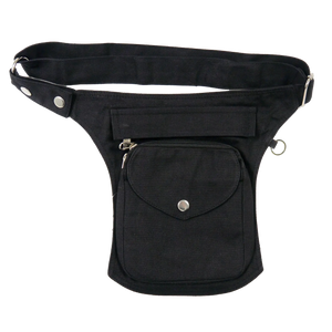 Nijens Gassi-Tasche aus Stoff in Schwarz