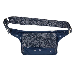 Bauchtasche Gürteltasche Stoff in Blau
