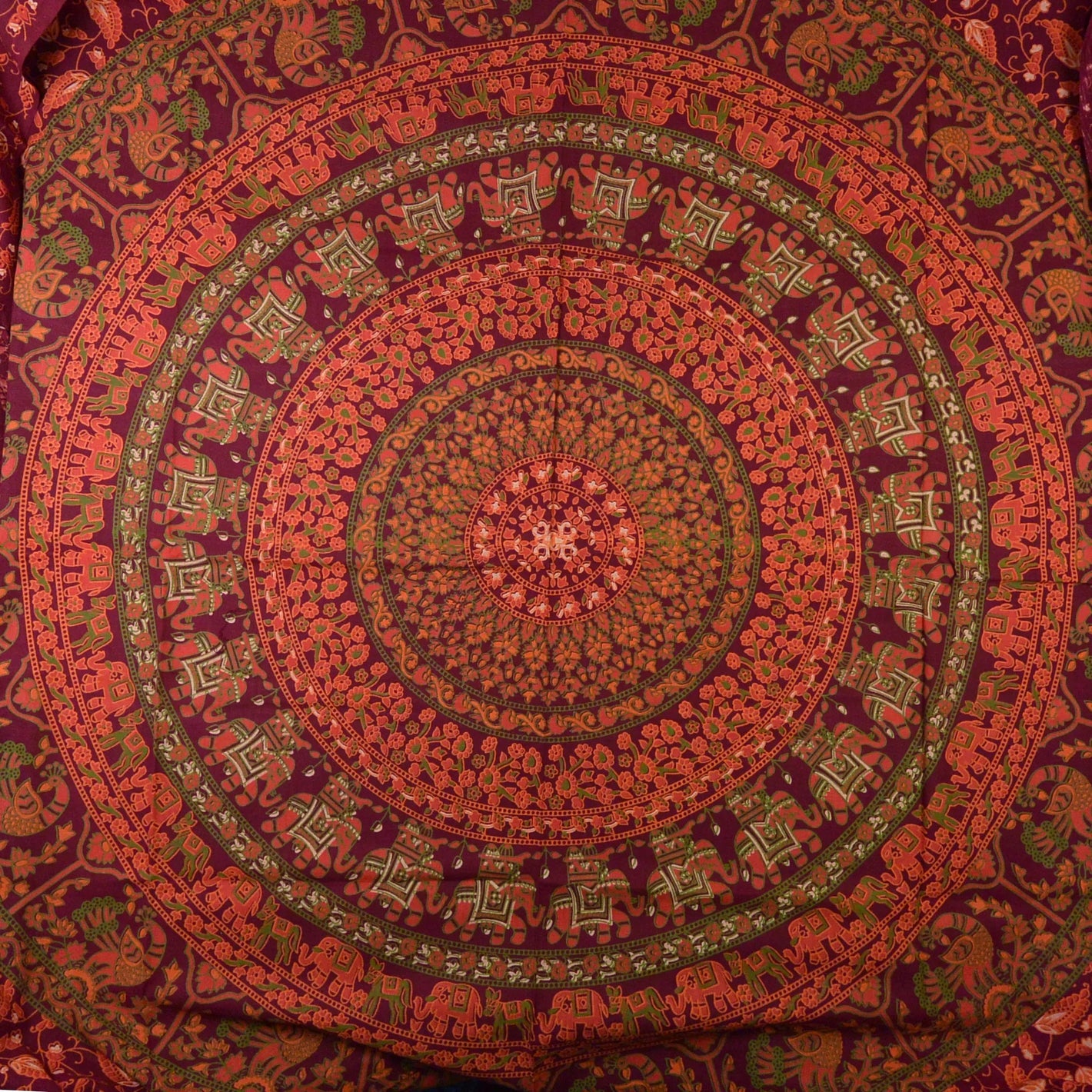 Mandala-Decke mit Elefantenmotiv, Wandtuch, Laken - klein 301 Nijens Shop