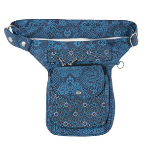 Gassi-Tasche Bauchtasche Stoff Blau Hannover Nijens Shop