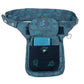 Gassi-Tasche Stoff-Canvas Teal Om-Print Futtertasche Nijens Shop